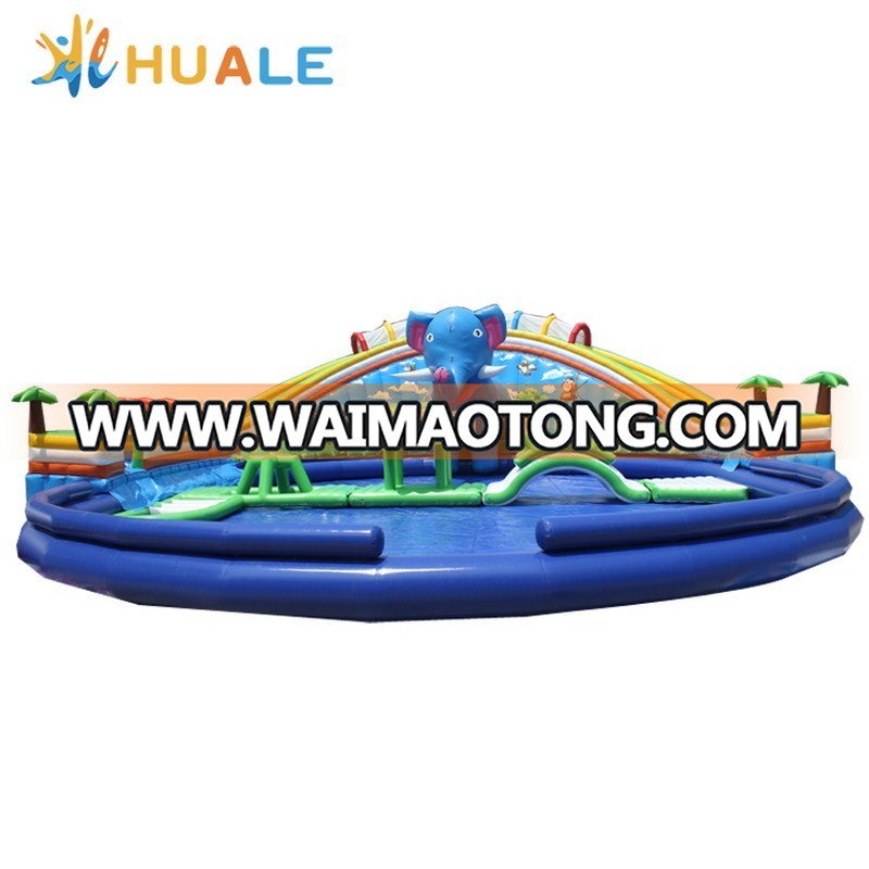 Commercial giant inflatable Elephant water park,inflatable water park games