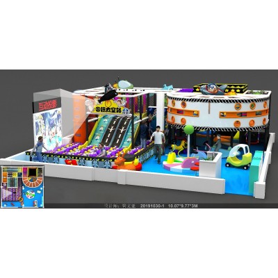 Space Style Naughty Castle, Children′s Indoor Playground Equipment